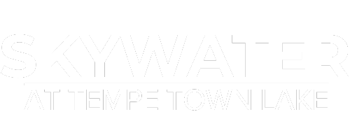 the logo for skyr water at temple town lake
